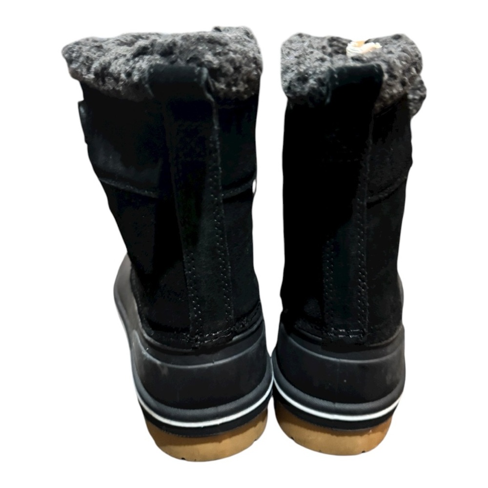 Cat & Jack Black Lined Boots Youth Size 4 - Picture 4 of 5